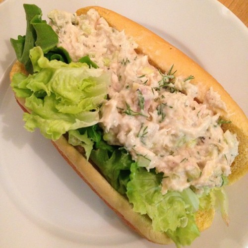 Tuna Served Lobster Roll Style 